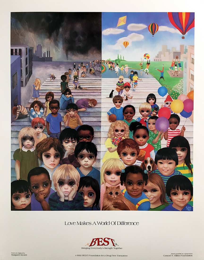 love makes a world of difference poster - 23 x 22 in. (58.4 x 55.9 cm)