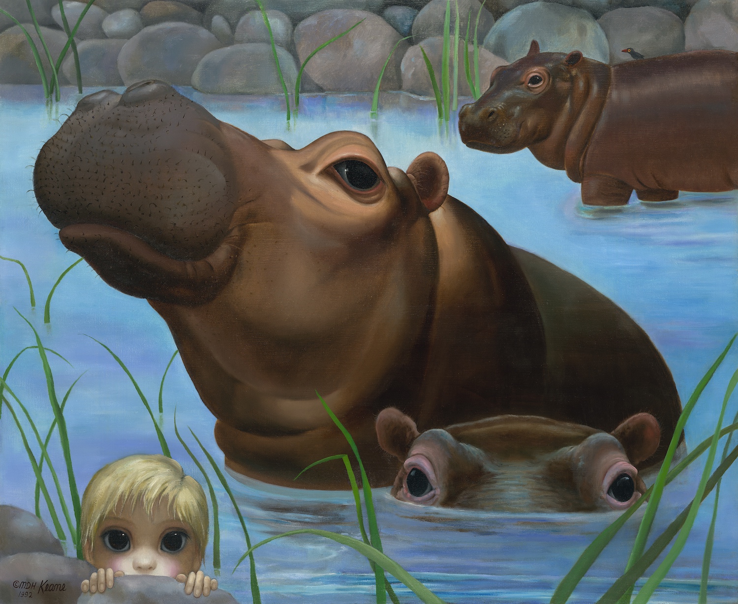 Child with Hippos