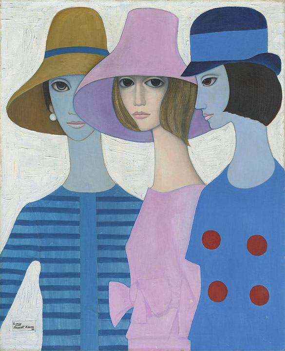 three mannequins